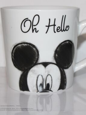 Disney Black & White 'Oh Hello' Mickey Mug